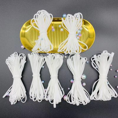 Spandex Nylon Vòng đàn hồi Earloop Dây dây Chuỗi băng 2,5 mm 3 mm 4 mm 5 mm 6 mm