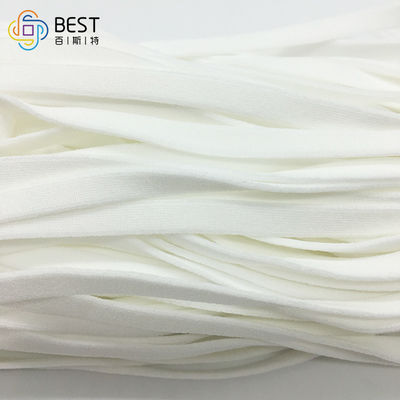 Mặt nạ tròn phẳng Vòng đeo tai đàn hồi 3,5MM Nguyên liệu trắng