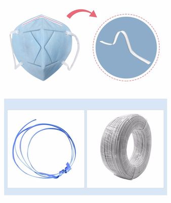 Mặt nạ dùng một lần 3 lớp Dây nhựa Kẹp mũi Cầu PE 3mm